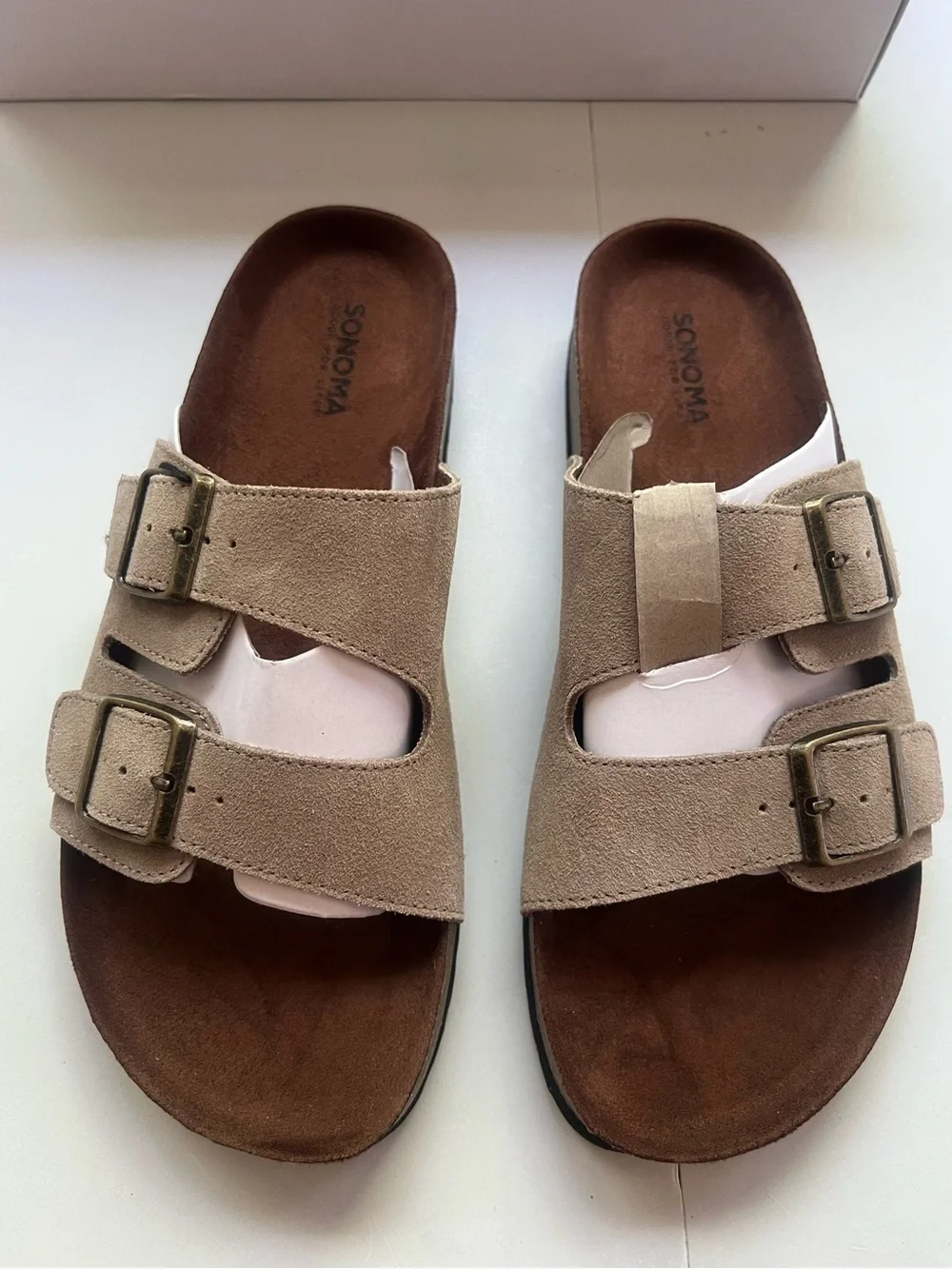 Sonoma Goods For Life® Raymond 02 Men's Slide Sandals Color:Taupe Size: 11M